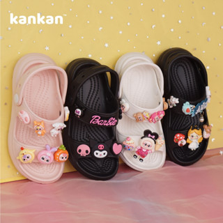 Dép Sandal Quai Hậu Bé Gái KanKanStore Giày Xăng Đan Trẻ Em Bánh Mì Kuromi Kitty Gấu Dâu KA010