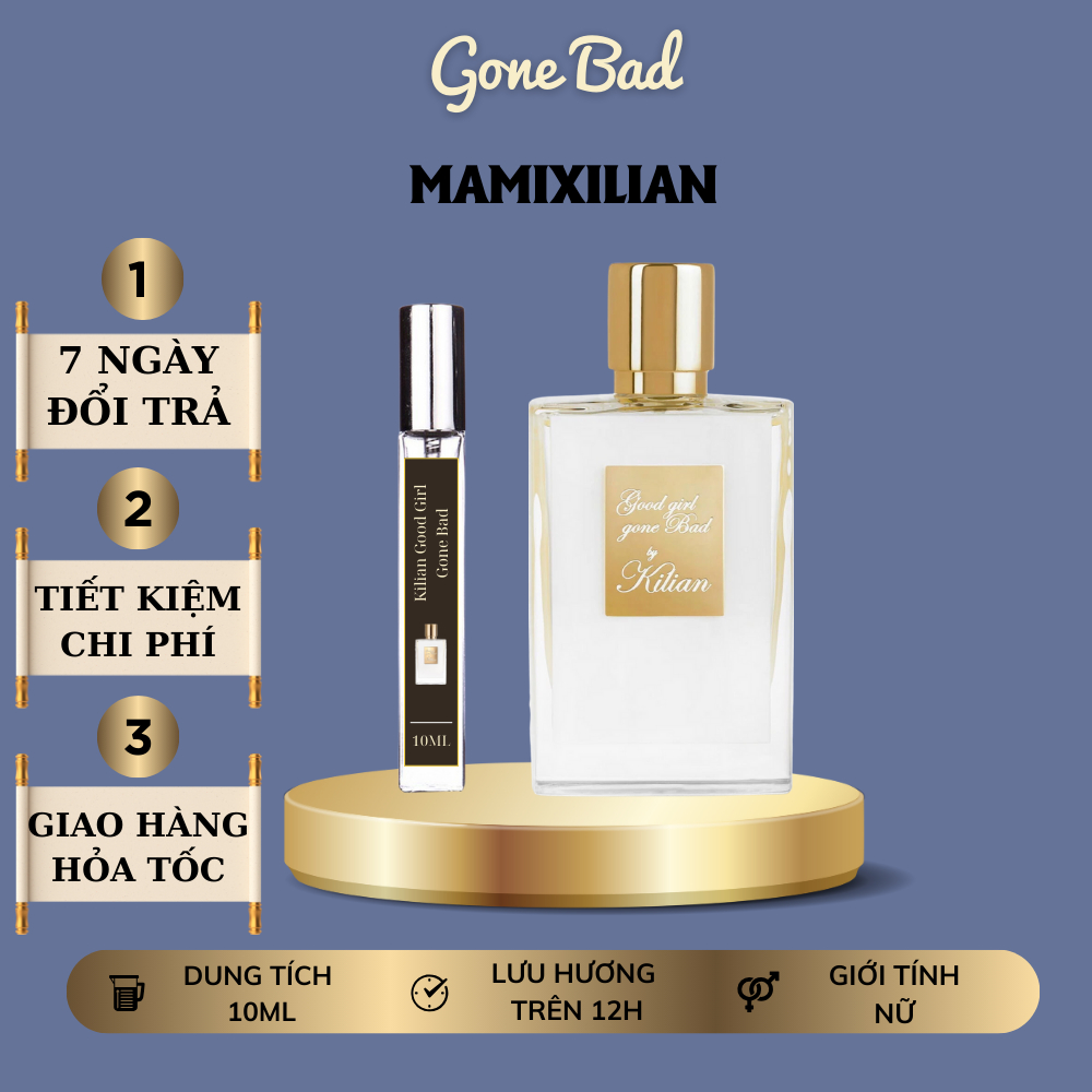 nước hoa  nữ Kilian Good Girl Gone Bad rắn trắng 10ml nước hoa cao cấp thơm lâu ngọt ngào sâu lắng