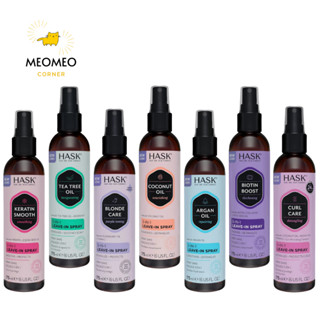  Xịt Dưỡng Tóc Hask 5-in-1 Argan Keratin Curl Care Coconut Biotin Tea Tree Blonde 175ml 