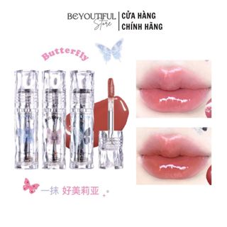 Son Tint Bóng FLORTTE Butterfly Hello Beauty, Độ Bóng Cao, Ít Lem Trôi 2.6g