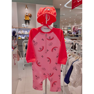 Set suit bơi kèm mũ màu hồng Happyland hàng auth [Size 100 / 110]