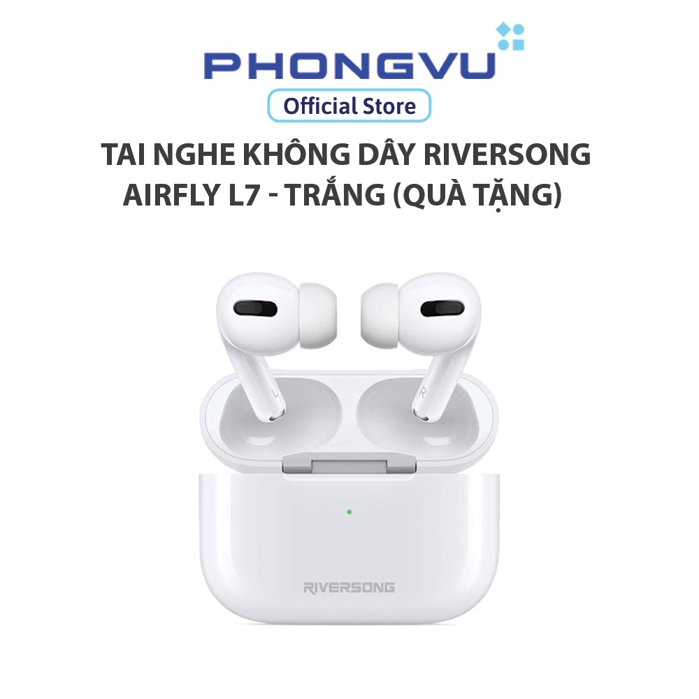Tai nghe không dây Riversong Airfly L7 - Trắng (Quà tặng) - Không bảo hành