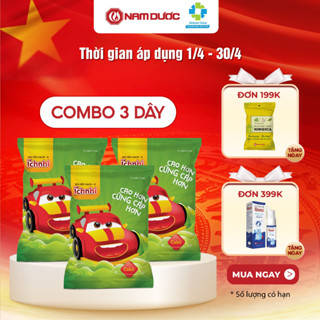 3 Dây Kẹo dẻo Calci - D Ích Nhi (dây 10 gói) cho bé hỗ trợ bổ sung canxi, phát triển chiều cao và hoàn thiện hệ xương, r