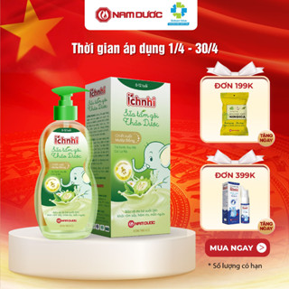 Sữa tắm gội thảo dược Ích Nhi cho bé chai 200ml phòng cảm lạnh, ngừa rôm sẩy, mẩn ngứa, dưỡng da mềm mịn cho bé