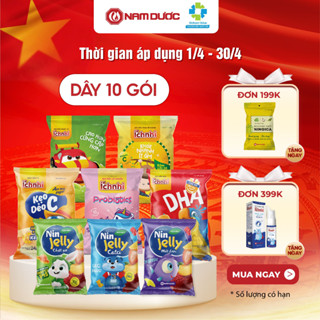 Kẹo dẻo Ích Nhi (dây 10 gói) tăng sức đề kháng cho bé,vitamin C giúp củng cố hệ miễn dịch, giúp trẻ ăn ngon, hấp thu tốt