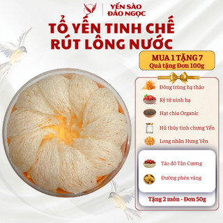  Tổ Yến Tinh Chế Rút Lông Nước - Yến Sào Khánh Hoà - Chuyên Yến Biển - SP Thượng Hạng từ Yến Đảo Ngọc 