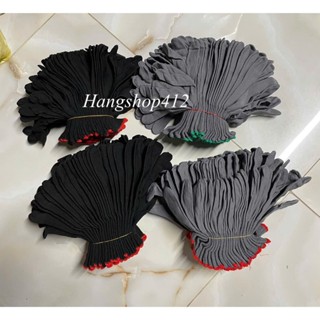  Giá Sỉ 120 đôi Găng Tay Sợi Mút Đen Dài - Ngắn   Mút Xám - Găng Tay Sợi Mút Lao Động  Găng Tay Bảo Hộ Lao Động 