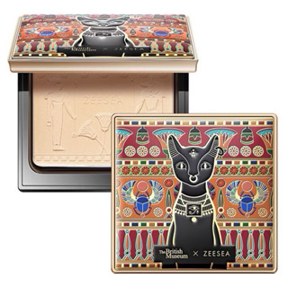 Phấn phủ Zeesea Refreshing Silky Powder dạng nén kiềm dầu, chống nước phiên bản Mèo Ai Cập