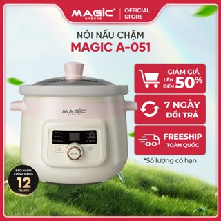 Nồi Nấu Chậm Đa Năng Kho, Hầm, Ninh, Chưng Cách Thủy Magic A-051, Công Suất 175W, BH 12 Tháng