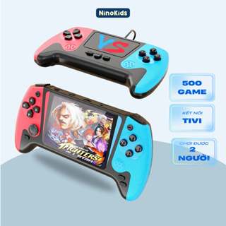 Máy chơi game cho bé trai 6 -15 tuổi, Máy game cầm tay, màn hình LCD 3.5 in kết nối tivi với 500 trò chơi, MG07 NinoKids