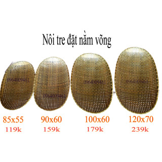Nôi Tre Đặt Nằm Võng Cho Bé Size 85x55