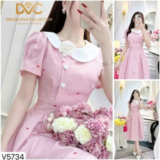  Đầm maxi thời trang nữ chất lụa kate tay ngắn cổ bèo họa tiết in hoa váy dài xòe thiết kế 2 màu xinh xắn 