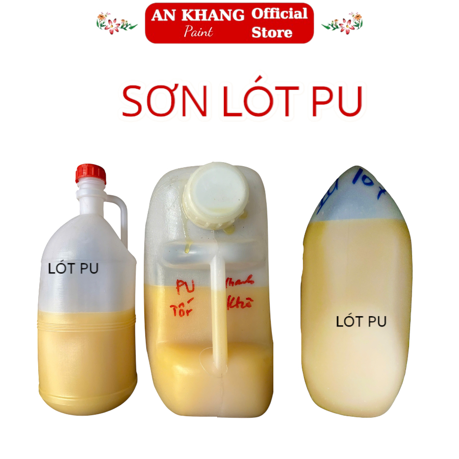 Sơn lót PU, Lót PU gỗ, nhanh khô, nhanh đầy mặt (Cần pha thêm cứng PU, tỉ lệ 2 Sơn : 1 Cứng Pu 75%)