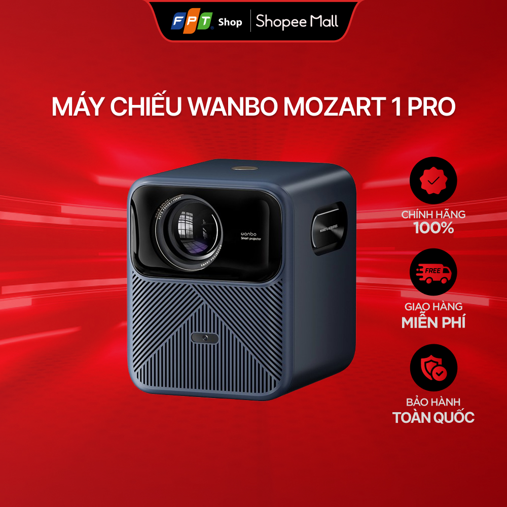 [Chỉ GH tận nơi] Máy chiếu Wanbo Mozart 1 Pro tự động lấy nét