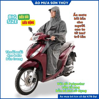  Áo mưa ích kỷ Sơn Thủy siêu to dài rộng bít kín từ đầu xuống chân vải dù bền bỉ nhẹ nhanh khô 