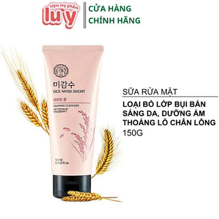  Sữa Rửa Mặt Dưỡng Trắng Da Chiết Xuất Từ Gạo The Face Shop Rice Water Bright Cleansing Foam 150ml 