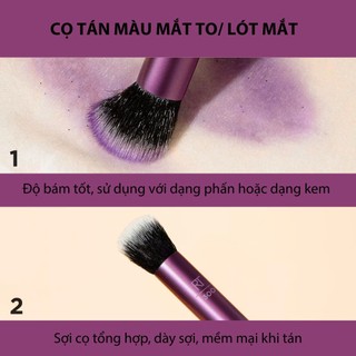 Cọ Tán Kem Lót Mắt Blend Tán Màu Mắt RT REAL TECHNIQUES Deluxe Crease RT 300