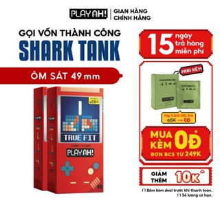 Combo 2 hộp/3 hộp Bao Cao Su PLAYAH True Fit Ôm Sát Hộp 10 Bao size 49mm
