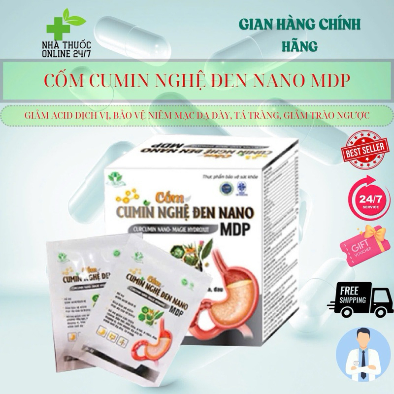 ✅[CHÍNH HÃNG ] Cốm Cumin nghệ đen Nano MDP (Hộp 10gói x 3g)