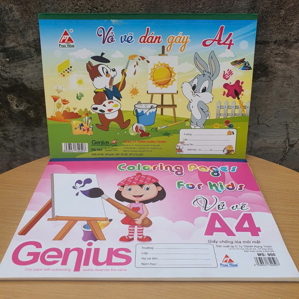 Vở vẽ A4, vở vẽ học sinh cho bé sáng tạo