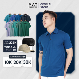 Áo polo nam chất liệu thun lạnh COOLMAX co giãn, trẻ trung, năng động - MAT MAN ABOUT TOWN