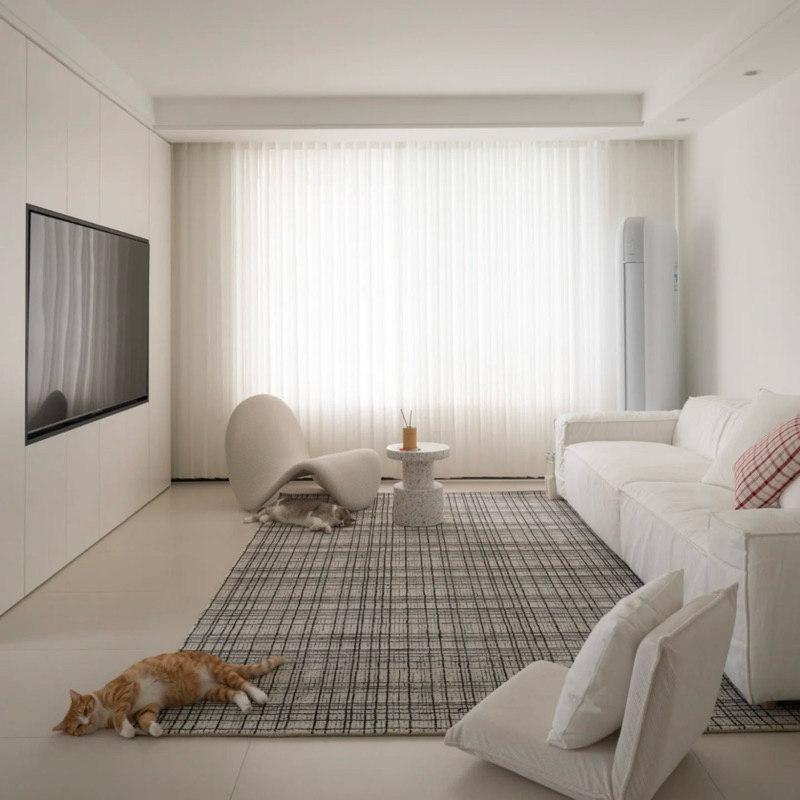 Thảm trải sàn kẻ sọc cao cấp | Plaid Rug