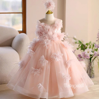 Đầm váy công chúa cho bé gái Tutupetti cao cấp voan bồng bềnh đính hoa xinh đẹp yêu kiều