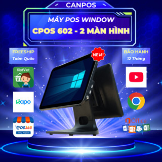  Máy pos cảm ứng Window CPOS602 - 2 Màn hình 15.6 inch   Mới   