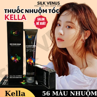  Thuốc nhuộm tóc Kella 100ml 56 màu và oxy trợ nhuộm  6-9-12  nhuộm màu tóc tại nhà - SilkVenus 