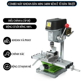 Máy Khoan Bàn Mini 150W 5158B - Điều Chỉnh Tốc Độ Vô Cấp 0-7000 Vòng/Phút, Khoan Chính Xác
