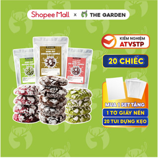 Set nguyên liệu làm bánh Crinkle Cookie THE GARDEN IGWT thành phẩm 20 chiếc