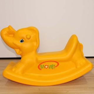 [HỎA TỐC] Bập bênh con VOI cho bé dưới 6 tuổi vui chơi vận động ở tiêm chủng VNVC S04NA01B Đồ Chơi Sao Việt