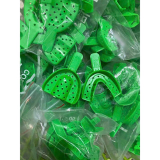 Khay lấy dấu răng nhựa XANH DƯƠNG bán theo bộ 5 cặp