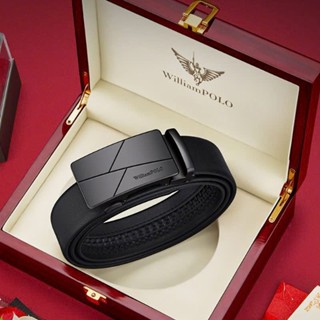 Thắt lưng nam , dây nịt nam cao cấp WilliamPOLO Full hộp đựng V143