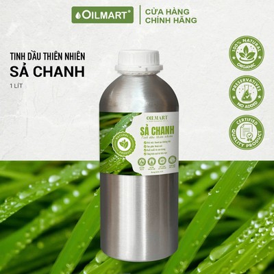 Tinh Dầu Sả Chanh Nguyên Chất Oilmart Essential Oils Lemongrass, Dung Tích Lớn Tiết Kiệm