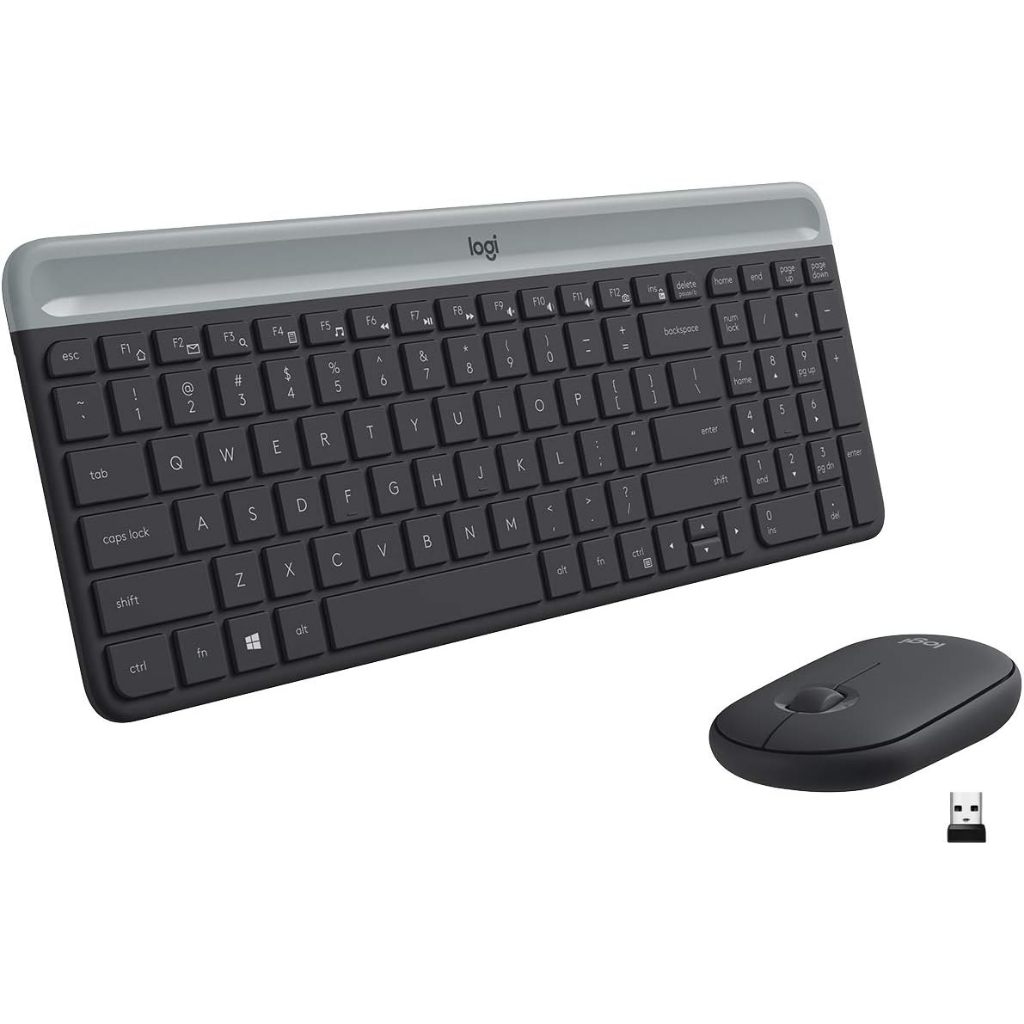 Combo Chuột Phím Không Dây Logitech MK470 - giảm ồn pin lâu, usb thiết kế manh gọn