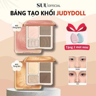 Bảng Tạo Khối JUDYDOLL, Phấn Tạo Khối Bắt Sáng Highlight Tự Nhiên Lâu Trôi Chống Nước 9g