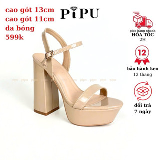Giày cao gót 11cm va 13cm,sandanl cao gót đế đúp thời trang pipu,giày dép nữ catwalk gót trụ 90