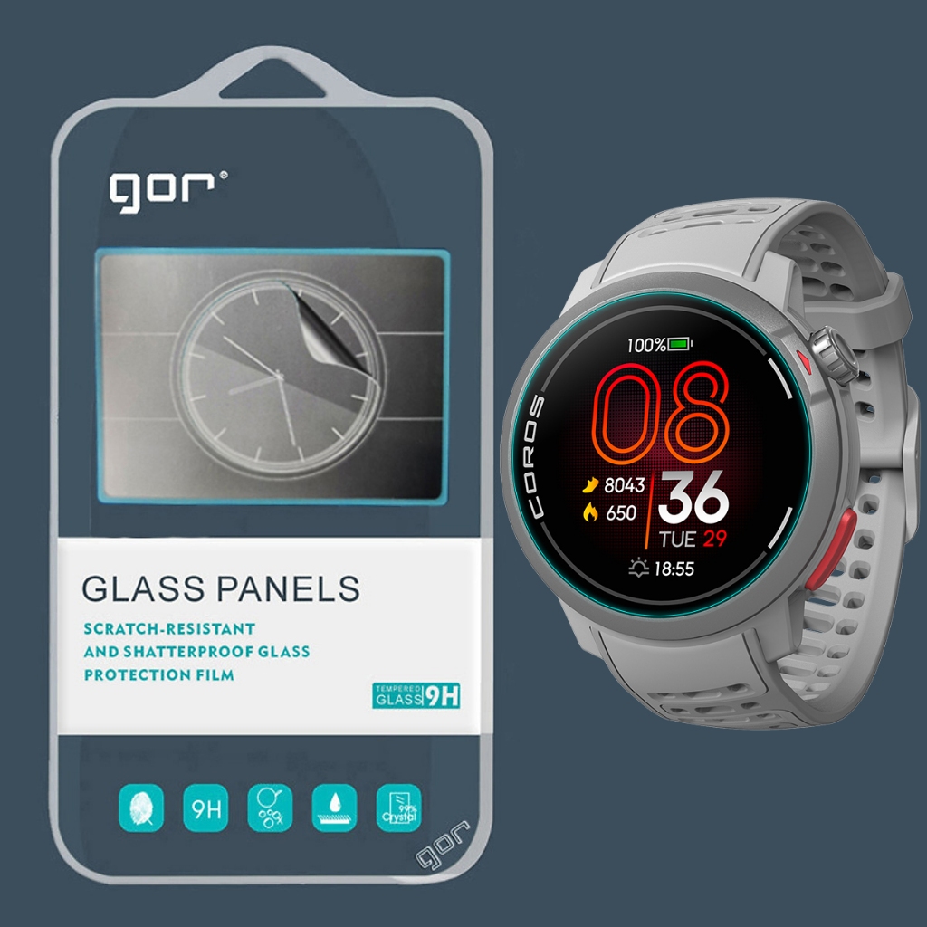 Miếng Dán Cường Lực GOR cho Coros Pace 3 / Pace Pro / Nomad / Apex 4 / Coros Pace 4 - Chính Hãng