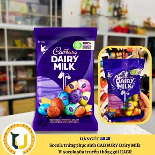 (HÀNG ÚC) Socola trứng phục sinh nhiều vị CADBURY Dairy Milk Chocolate Easter Eggs gói 10-12 trứng