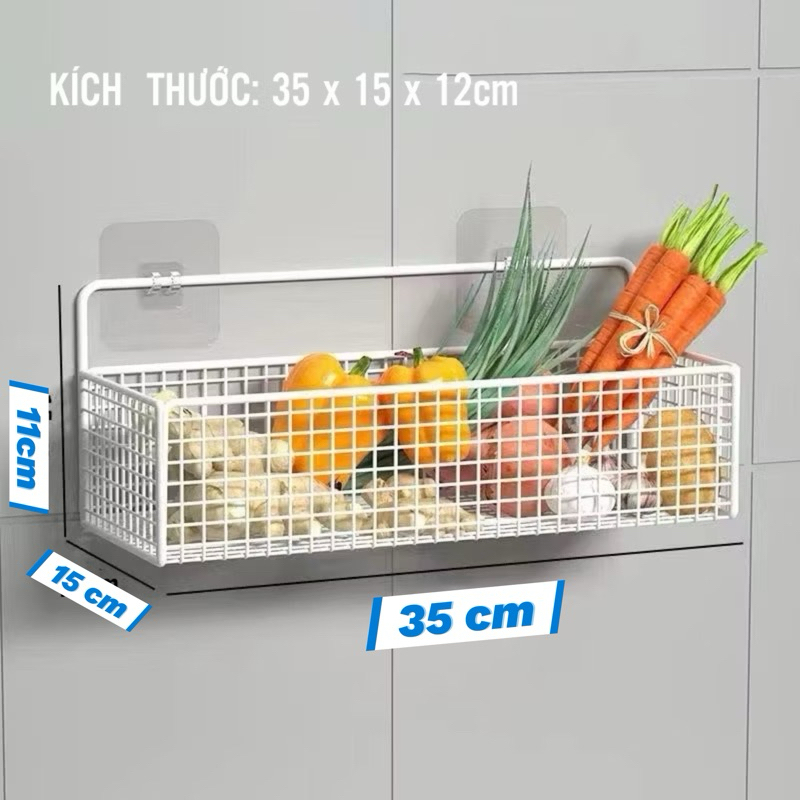 [ kèm 2 miếng dán] Kệ lưới Đựng Đồ Nhà Tắm Dán Tường Hình Chữ Nhật , Kệ Nhà Tắm, Kệ Thép Sơn Tĩnh Điện Cao Cấp