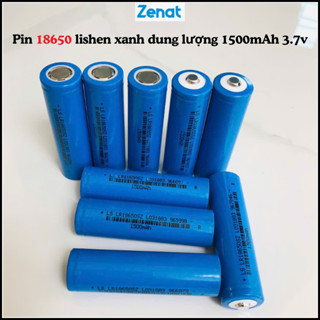 Pin 18650 Lishen Xanh 1500mAh 3.7V Xả 5c Mới 100% Độ Bền Cao Chuyên Dùng Cho Chế Tạo Sạc Dự Phòng Đèn Pin Tông Đơ