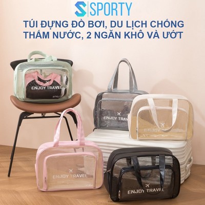 Túi đựng đồ bơi, du lịch, mỹ phẩm 2 ngăn khô và ướt BL5 SPORTY chống thấm nước, dung tích lớn