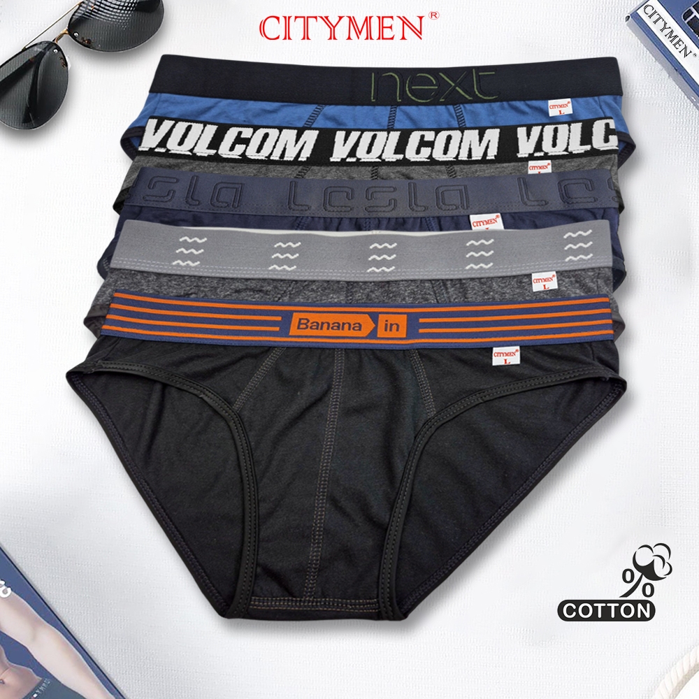 Combo 5 Quần Lót Nam vải cotton nhiều lưng - CITYMEN
