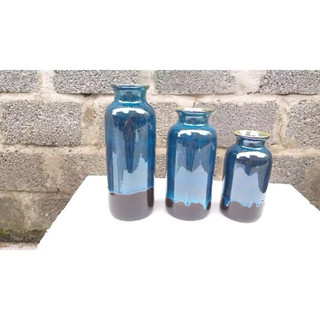 Bộ 3 lọ hoa hoả biến Bát Tràng