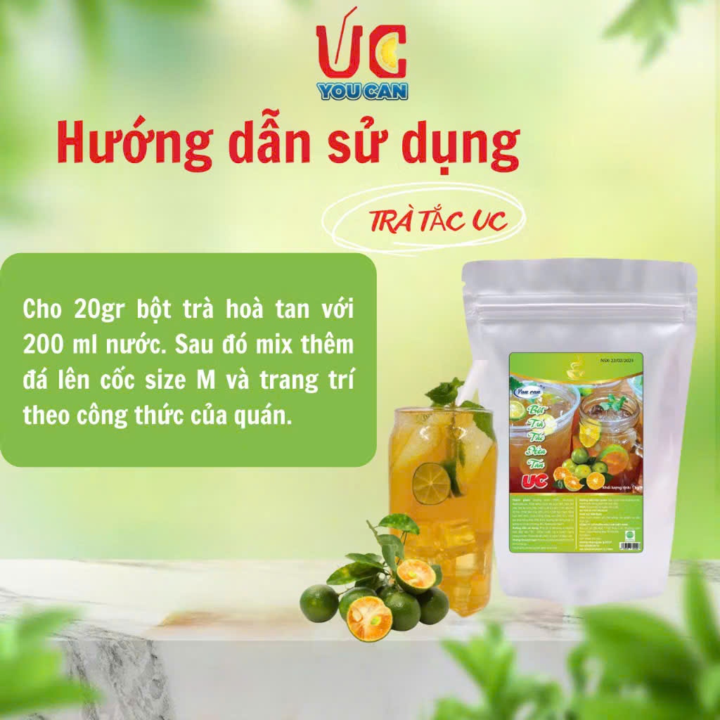 TRÀ TẮC UC gói 1kg(thơm ngon,dễ pha,chuẩn vị)
