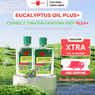Combo 2 chai Tinh Dầu Khuynh Diệp Eagle Brand Eucaplytus Oil Plus+ 25ml chống muỗi và giữ ấm cho bé EB0011