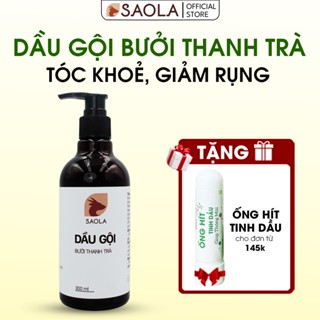 Dầu Gội Bưởi, Hương Nhu, Bạc Hà, Giảm Rụng, Kích Mọc Tóc, Giảm Gàu, Hết Ngứa, Tự Nhiên,300ml, Saola