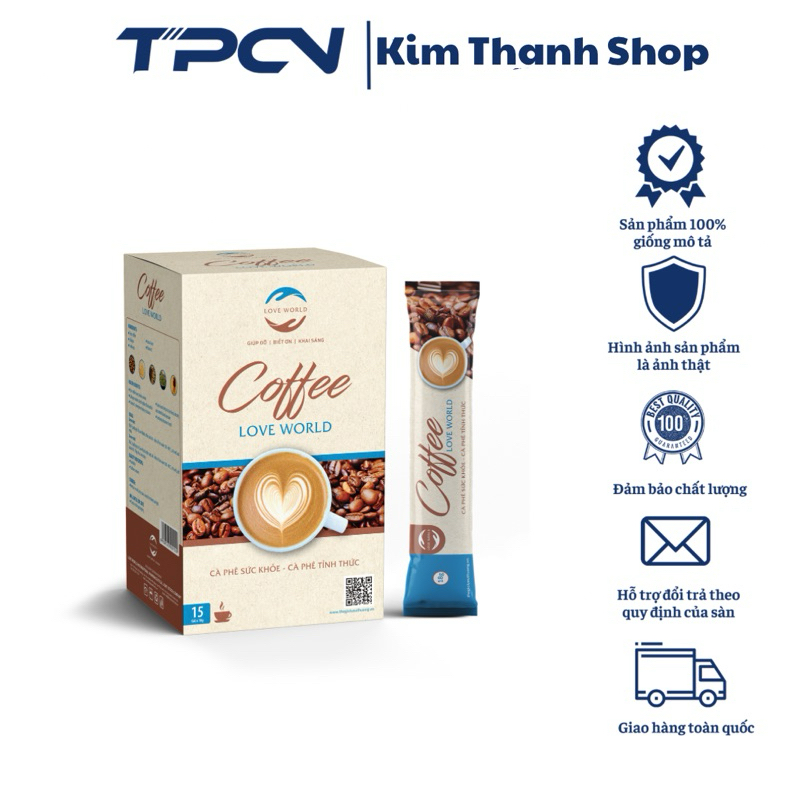 Cà Phê LoveWorld Nutrition Coffee Hàng Chính Hãng - Hộp 15 gói