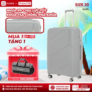 Vali KUME - Vali Size 20/24/28 - HIGHLAND Luminious HL816 - Nhựa PP Chống Bể Vỡ, Khóa Số Âm, Bảo Hành 5 Năm